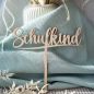 Preview: Cake Topper schulkind aus holz