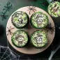 Preview: Muffinaufleger Halloween grüne Monster essbar für Cupcakes oder Muffins