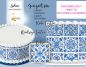 Preview: Fliesen | Kachel Sheets Azulejo Tortenband essbar portugiesisch
