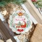 Mobile Preview: Keksaufleger Weihnachten Weihnachtsmann Schlitten
