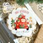 Mobile Preview: Keksaufleger Weihnachten Weihnachtsmann im Auto mit Geschenken
