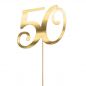 Preview: Cake Topper 50. Geburtstag Gold