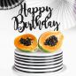 Preview: Cake Topper Happy Birthday in Schwarz
