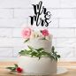 Preview: Cake Topper Mr&Mrs Hochzeit 22,5 cm Schwarz