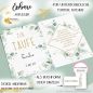 Preview: Tortenbild Taufe Eukalyptus Buchform mit Spruch Rechteckig
