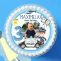Preview: Essbare Tortendeko Polizei Kindergeburtsag mit Foto personalisiert, essbar mit Wunschtext als Tortenaufleger