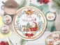 Mobile Preview: Tortenaufleger WEIHNACHTEN Weihnachtsmann Schlitten , Tortenbild essbares Bild Zuckerdekoration Fondant Frohe Weihnachten