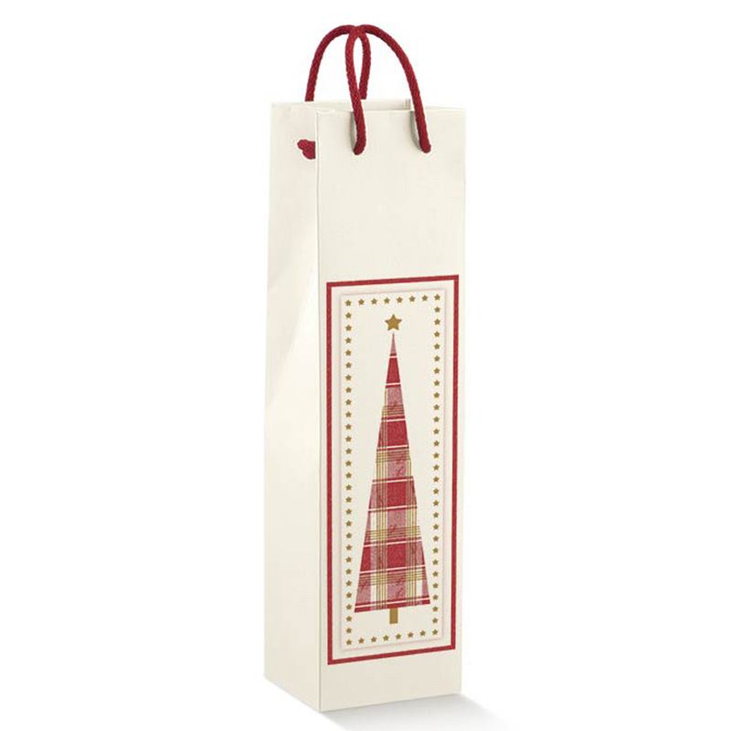 weihnachtsverpackung shopper-Tasche Flaschen-Tasche