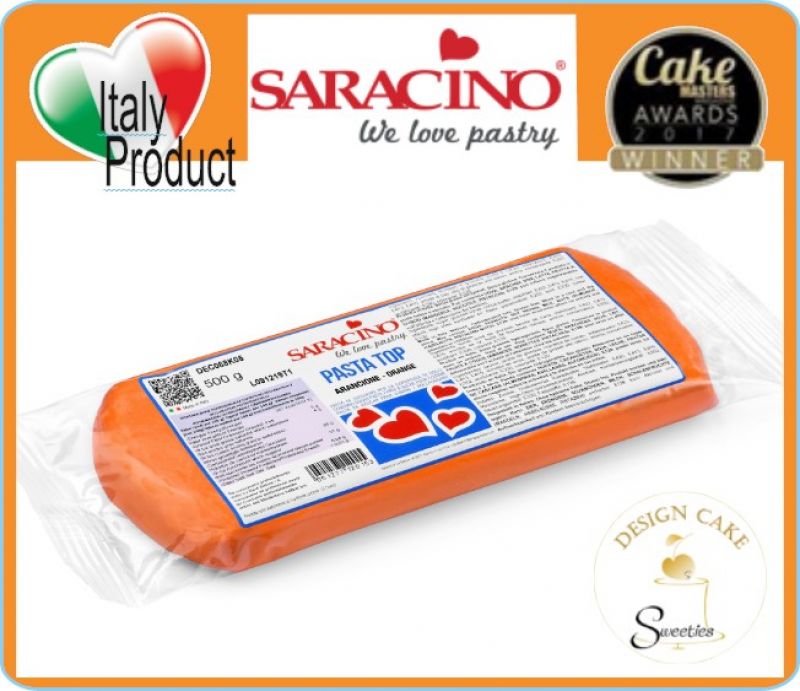 Fondant Orange Saracino Top Paste 500 g - Kopie