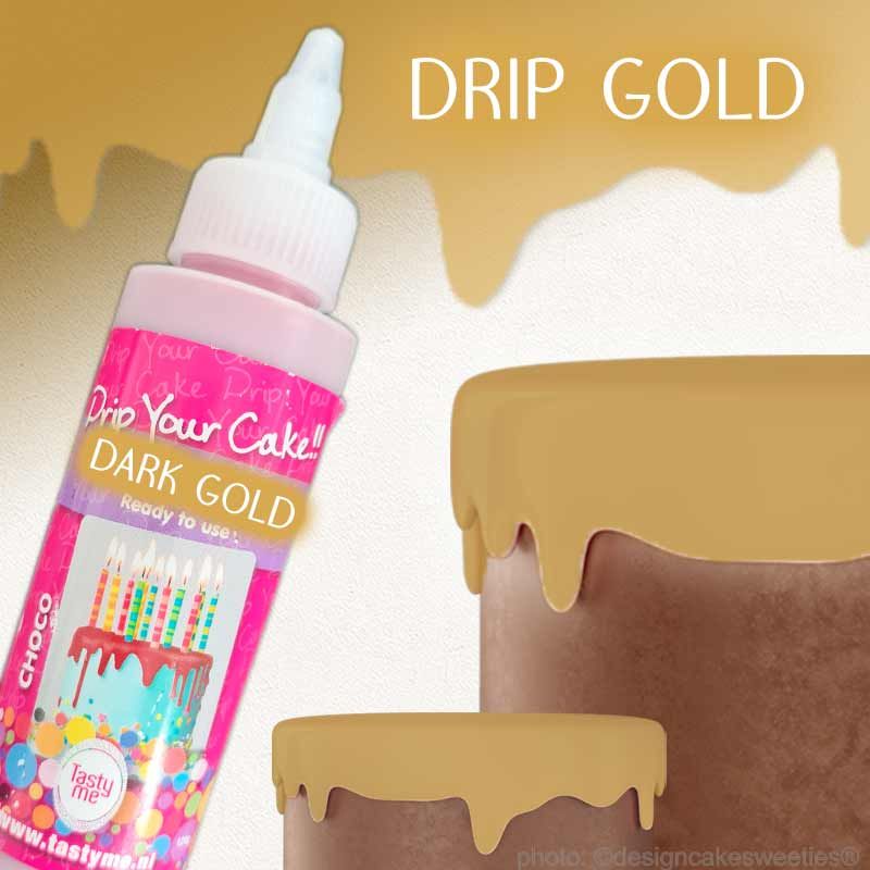 Cake Drip Dark Gold | Schokoladen Drip 125 g