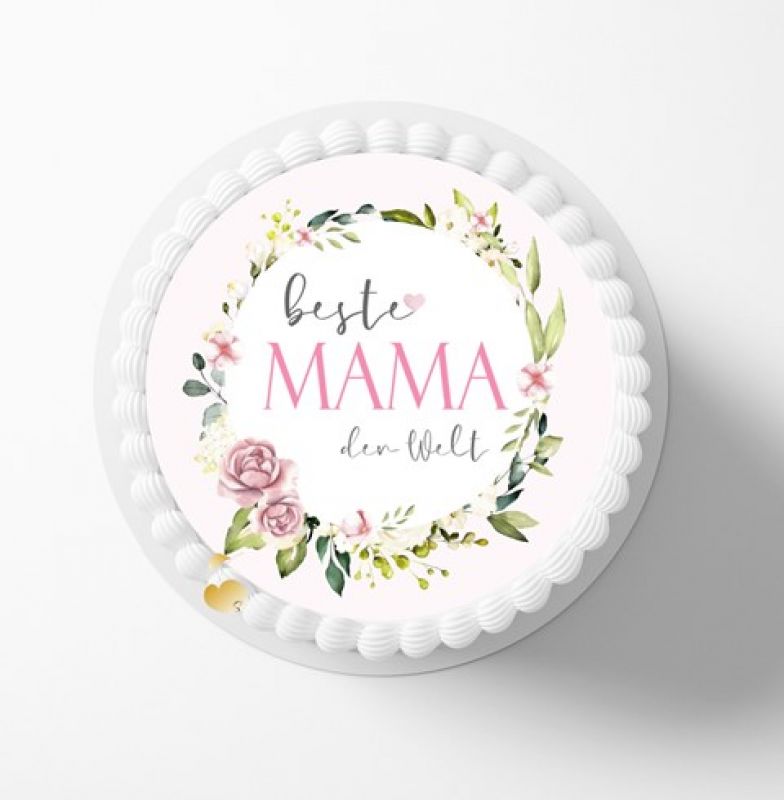 Tortenbild Muttertag Blumenkrazn