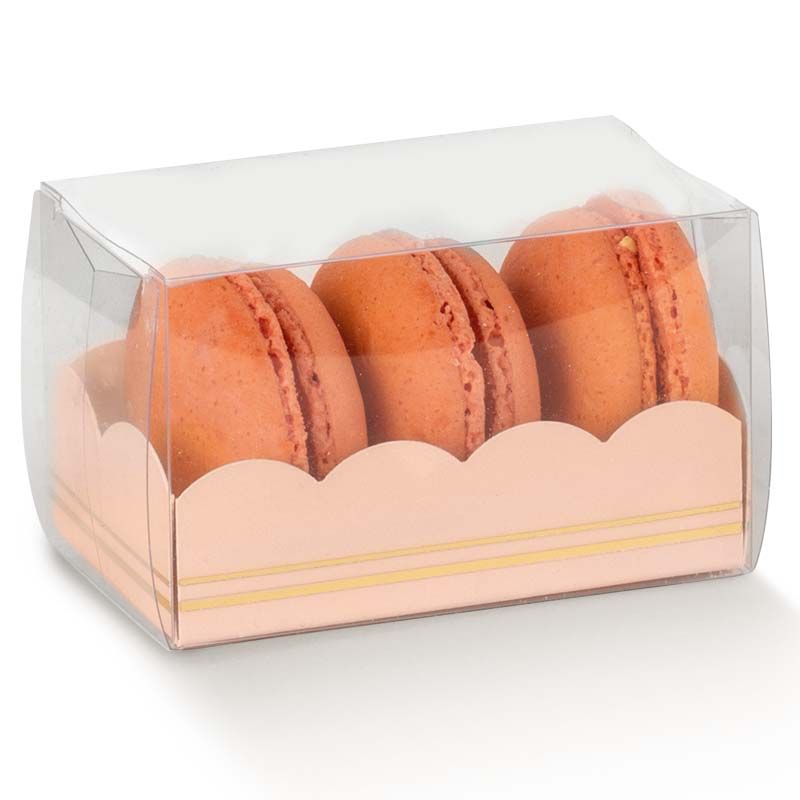 Macaron Verpackung Schachtel Hellrosa Macarons