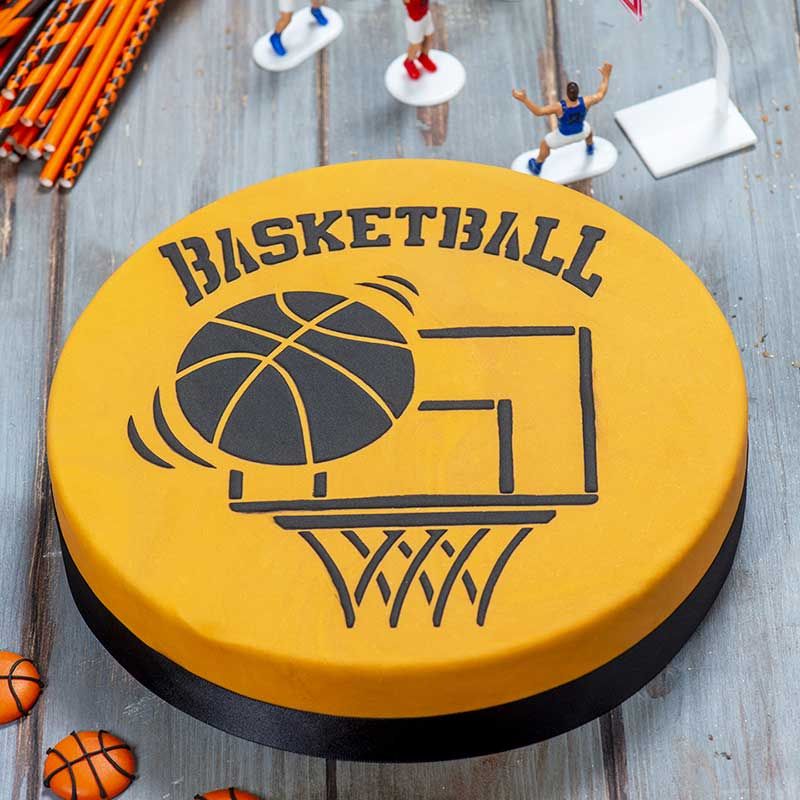 Basketball Schablone Stencil Basketball-Motive 25 cm