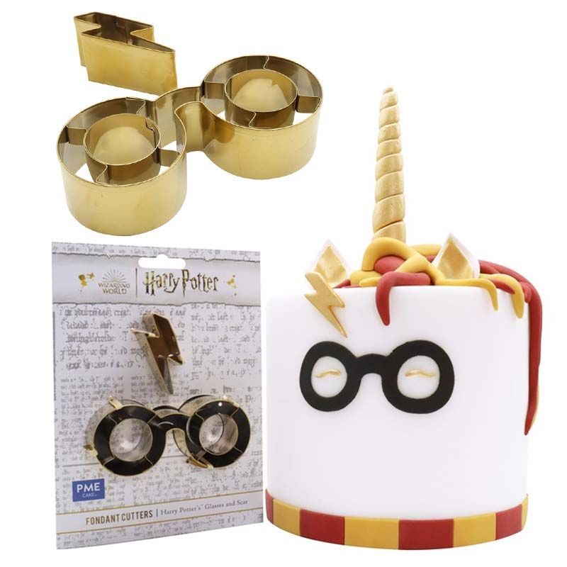 Harry Potter Ausstecher Set - Brille und Blitz Narbe