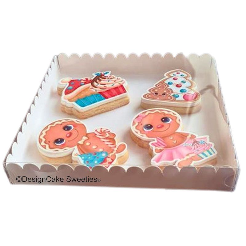 Cookie Box Schachtel 16,3x16,3x2,5 cm Mittel