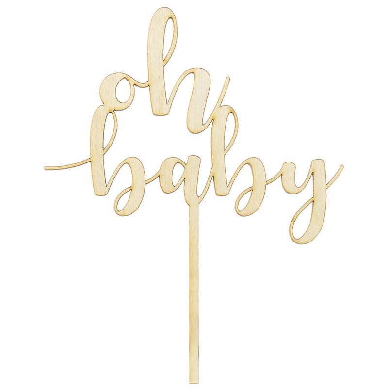 Cake Topper oh baby Babyparty