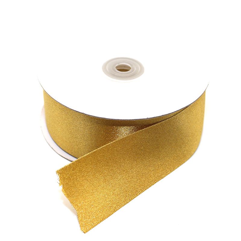 Satinband Gold Glitter 38mm