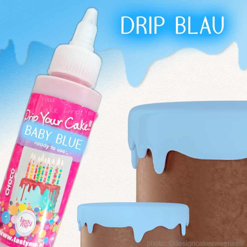 Cake Drip Baby Blau | Schokoladen Drip 120 g
