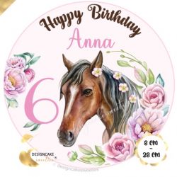 Tortenaufleger Pferd Mädchen Geburtstag
